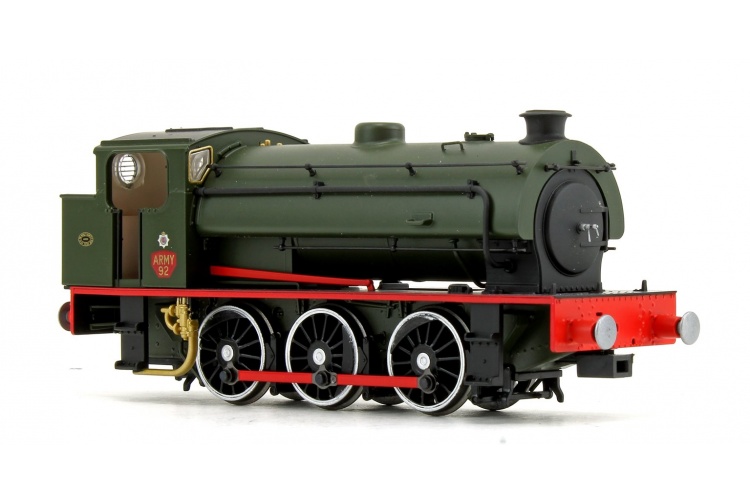 EFE Rail E85006 J94 Saddle Tank Army 92 'Waggoner' Army Green Front Right