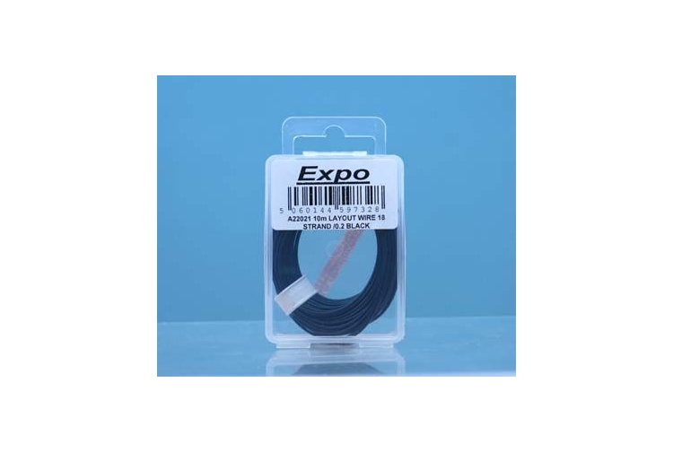 Expo A22021 10m Roll Of Black 18/0.1mm Cable Package