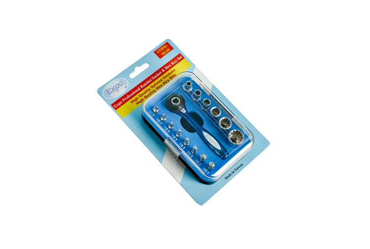 Expo tools 78130 Professional Ratchet Socket and Hex Key Set pic2
