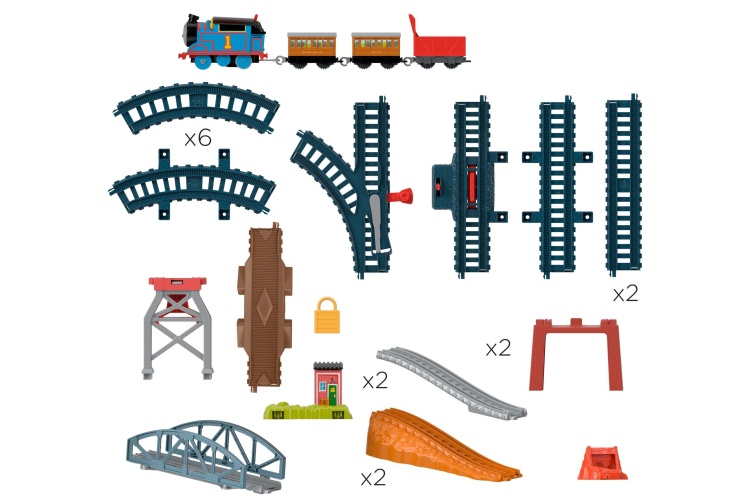 Fisher Price HGX64 Thomas & Friends 3-in-1 Package Pickup Contents