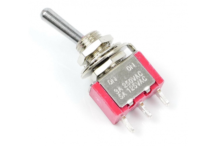 Gaugemaster BPGM508 SPDT Mini Toggle Switches 25 Closeup Top
