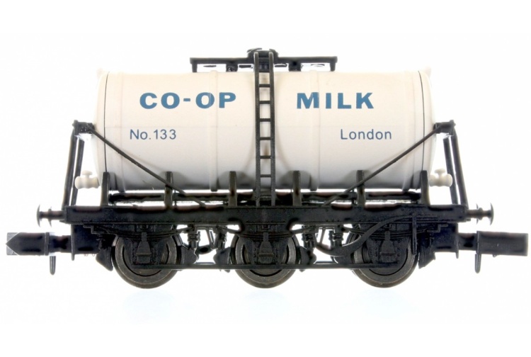 gaugemaster-da2f-031-024-6-wheel-milk-tanker-coop-london-no-133-n-gauge