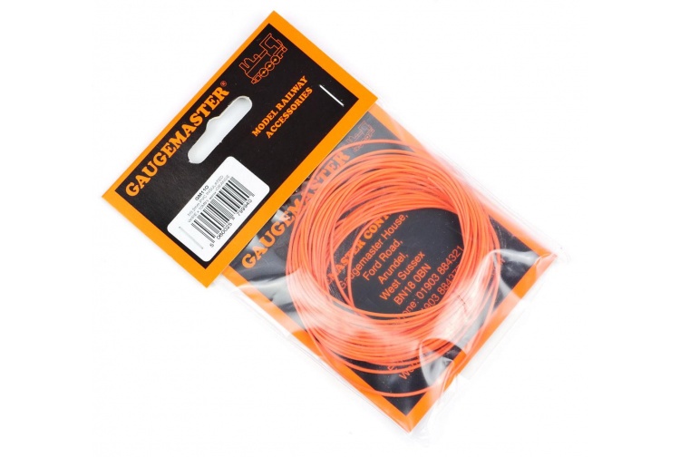 Gaugemaster GM11O Orange Wire (7 x 0.2mm) 10m Packet