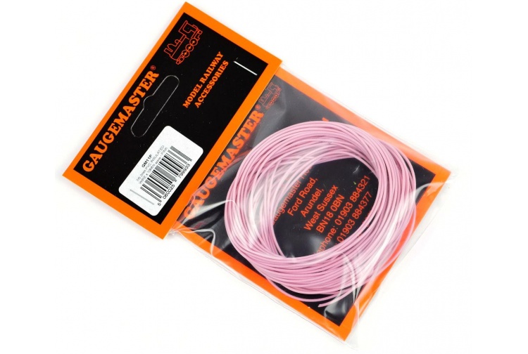 Gaugemaster GM11P Pink Wire (7 x 0.2mm) 10m Packet