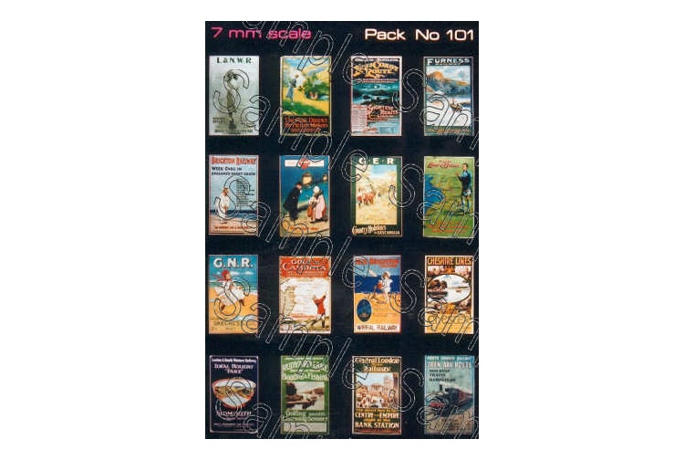 Gaugemaster Tiny Signs TSO101 Pre-Grouping Travel Posters Small