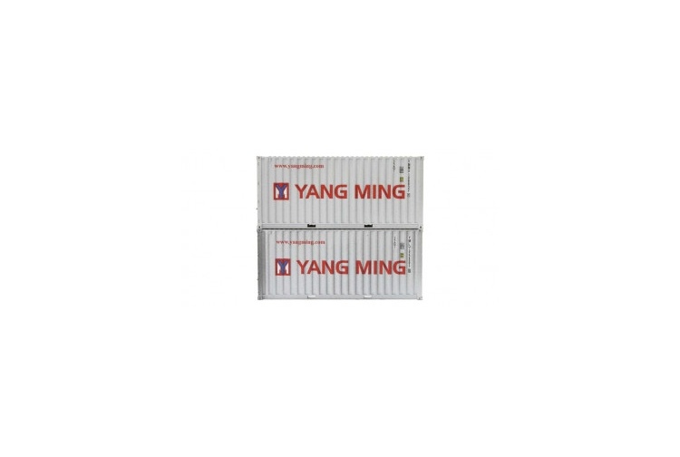 gaugemaster_da4f-028-060-20ft-container-yang-ming-twin-pack-weathered-oo-gauge