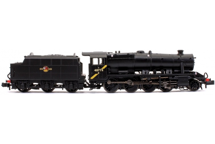 Graham Farish 372-163DS LMS Stanier Class 8F BR Black (Late Crest) No. 48773 With DCC Sound Side