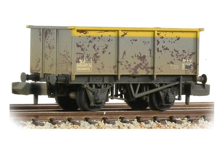 Graham Farish 377-281 BR 27T Steel Tippler Wagon BR Engineers Grey & Yellow