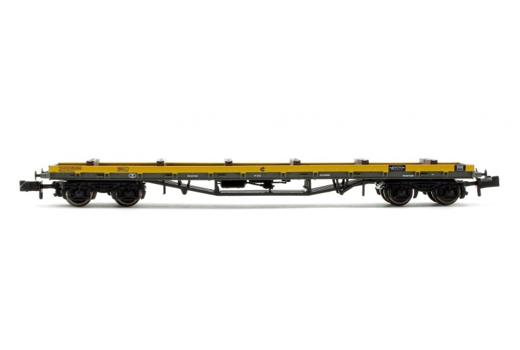 Graham Farish 377-603A 80 Tonne GLW BDA Bogie Bolster Wagon Departmental Yellow With Load