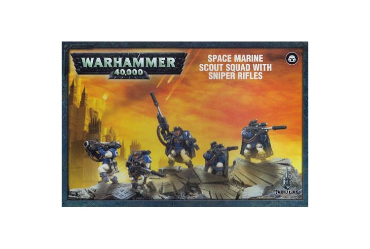 Warhammer 48-29 Space Marine Scouts with Sniper Rifles
