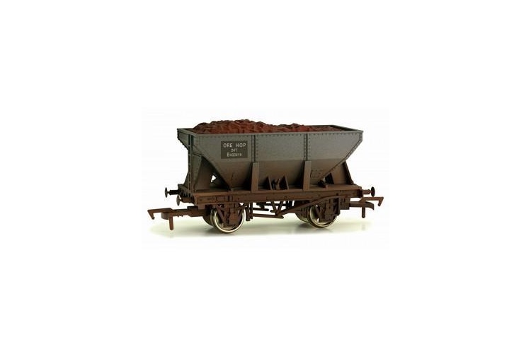 Dapol 4F-033-012 24 Ton Steel Ore Hopper Wagon BR B433419 Weathered