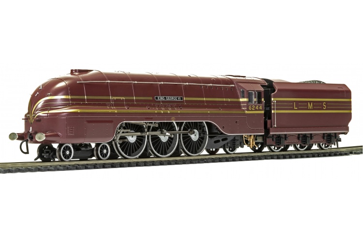 Hornby R3639 LMS Streamlined Princess Coronation Class 'King George VI' Front Left
