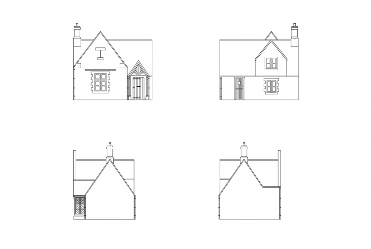 Hornby R7265 Alms Houses Plans
