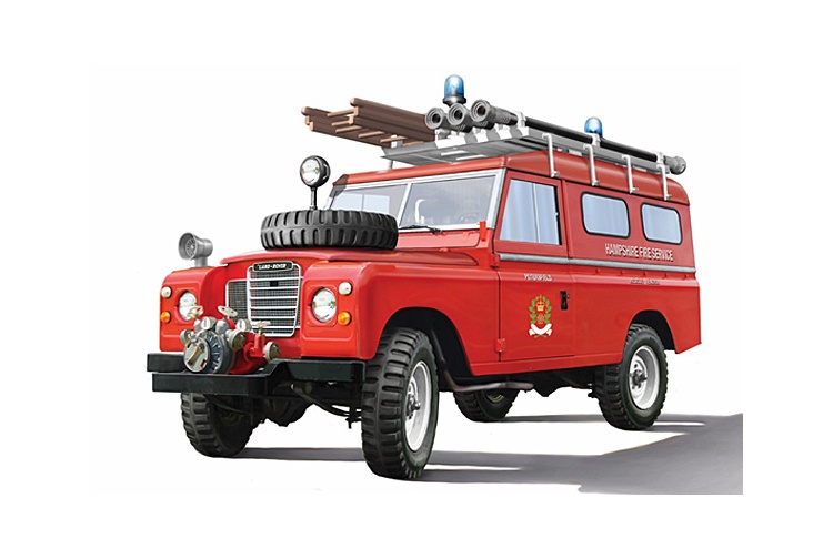 italeri 3660 landrover fire truck model kit