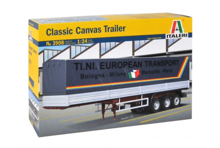 Italeri 3908 Classic Curtain Side Trailer Box