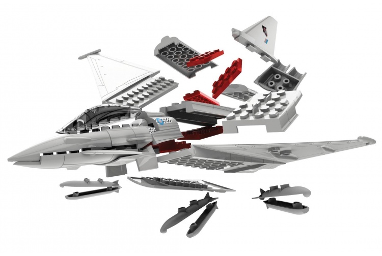 Airfix J6002 Quick Build Eurofighter Typhoon Model Plane Kit Exploded