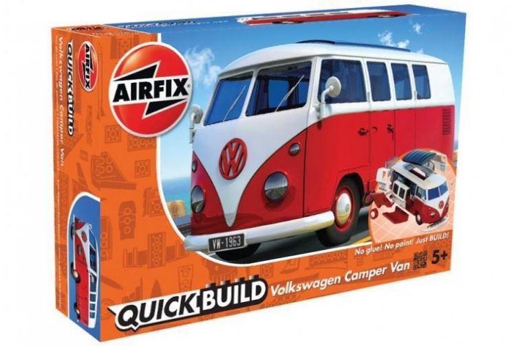 Airfix J6017 Quick Build VW Camper Van Model Kit Package