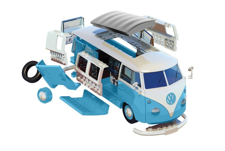Airfix J6024 Quick Build VW Blue Camper Van 3