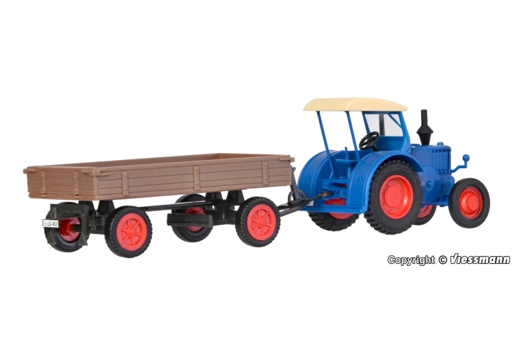 kibri-12232-ho-lanz-tractor-and-trailer-1