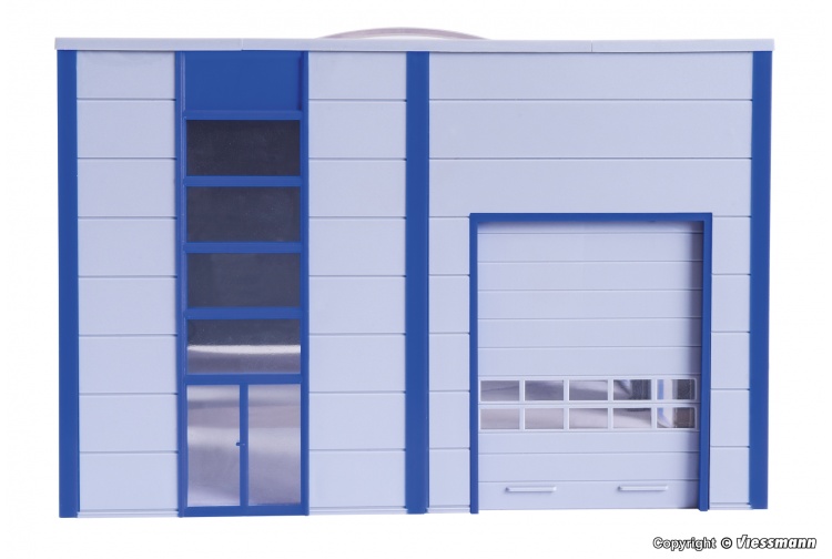 Kibri 39250 Modern Warehouse HO Gauge Plastic Kit Door Closed