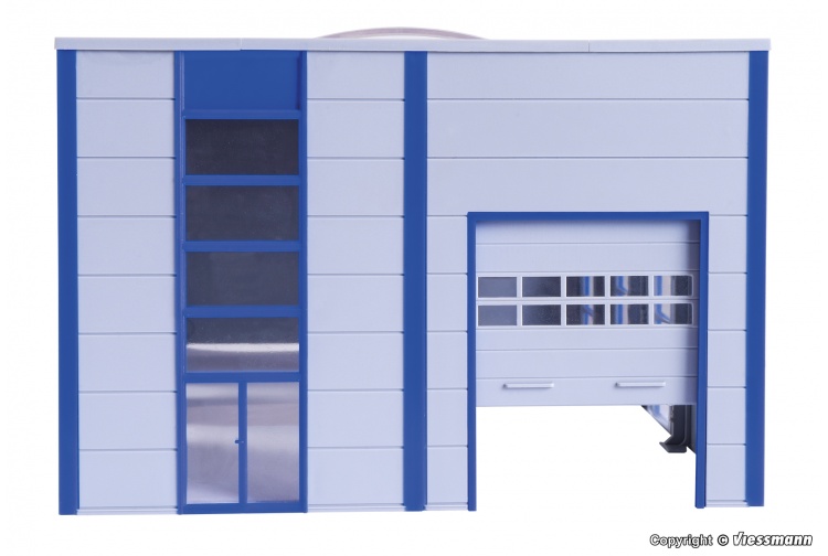 Kibri 39250 Modern Warehouse HO Gauge Plastic Kit Door Open