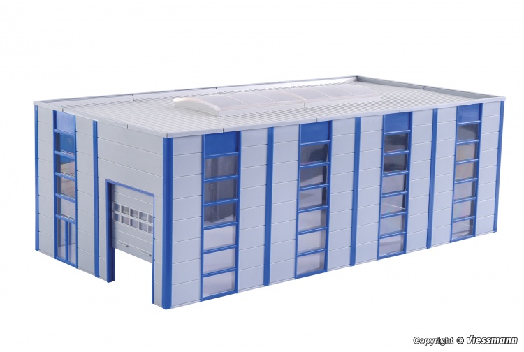 Kibri 39250 Modern Warehouse HO Gauge Plastic Kit Front