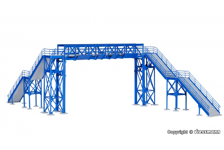 Kibri 39301 Footbridge HO/OO Gauge Plastic Kit Layout 2