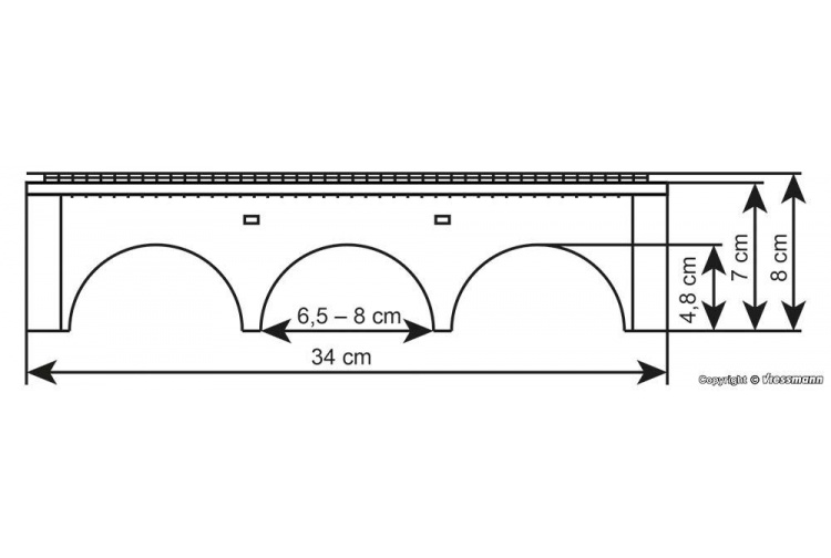 Kibri 39722 Curved Stone Arch Bridge With Ice Breaking Pillars Plans