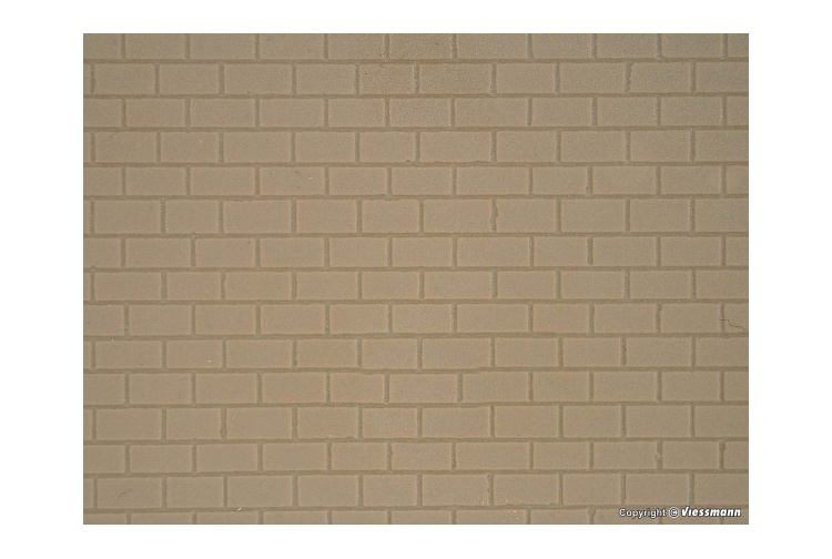 Kibri 34137 Brick Wall Effect Plastic Sheet Material For Model Railway Bridges