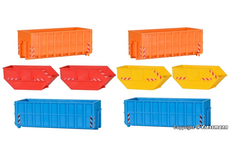 Kibri 38648 Skip Containers (Pack of 8)