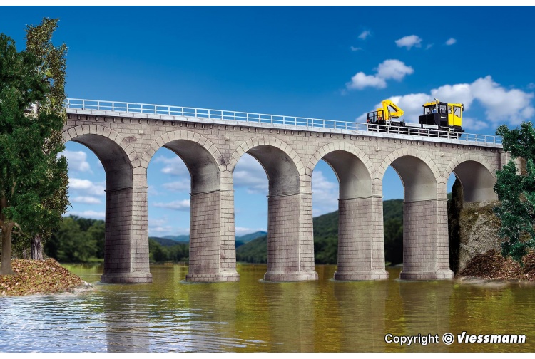 Kibri 39724 Single Track Aachtal Viaduct Self Assembly Kit For OO Gauge Model Railways