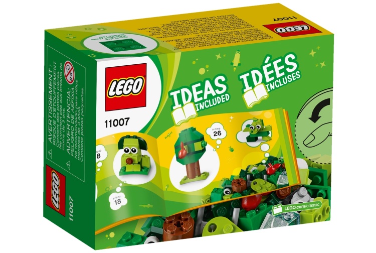 Lego 11007 Creative Green Bricks Package Rear