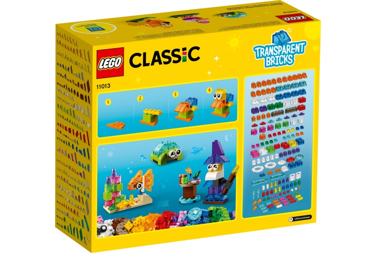 Lego 11013 Creative Transparent Bricks Package Rear