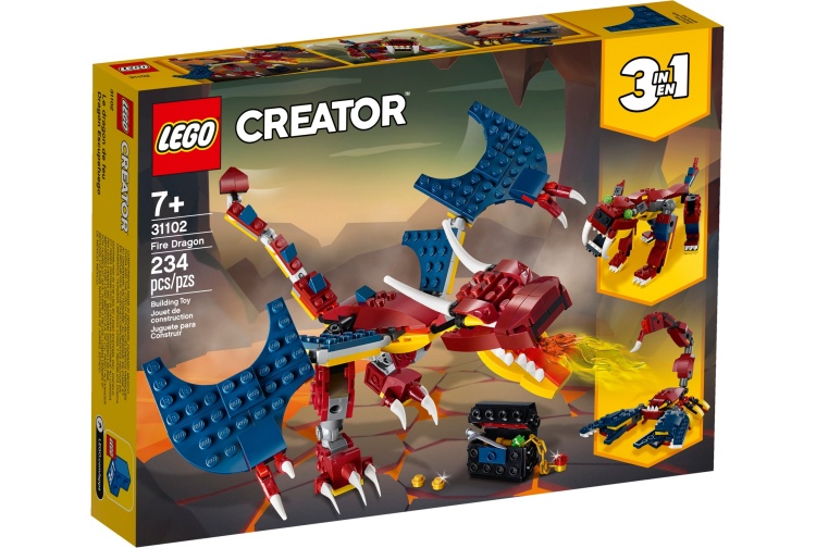 Lego 31102 Fire Dragon Package Front