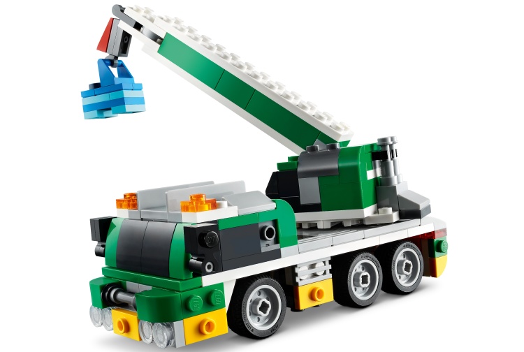 Lego 31113 Race Car Transporter Crane Front Left