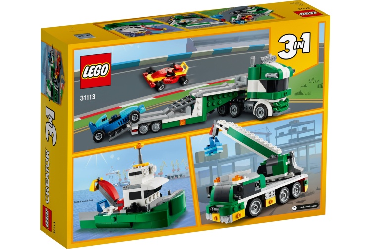 Lego 31113 Race Car Transporter Package Rear