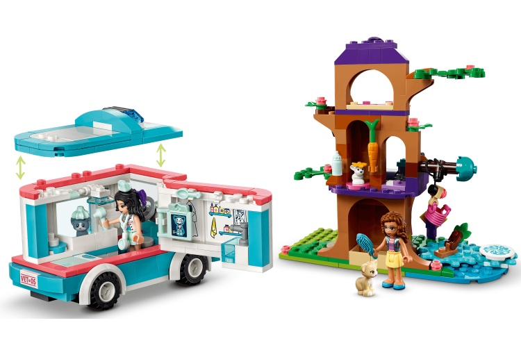 Lego 41445 Vet Clinic Ambulance Details 1