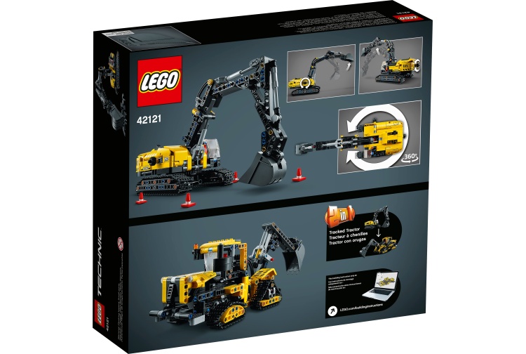 Lego 42121 Heavy-Duty Excavator Package Rear