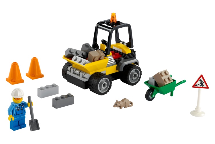 Lego 60284 Roadwork Truck Example Layout 4