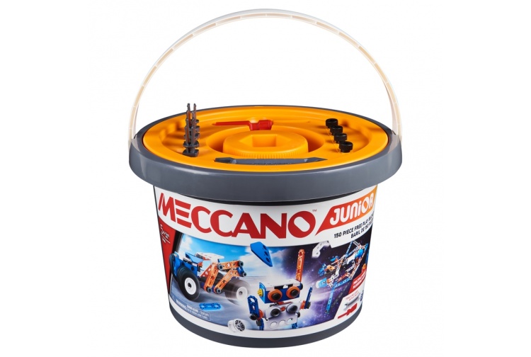 Meccano 15104 Junior 150 Piece Bucket Set With Tools