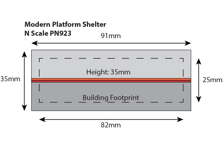 metcalfe-pn923-platform-shelter-n-gauge-dimensions