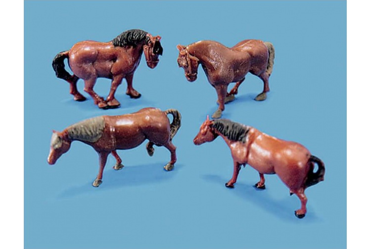 Modelscene 5105 OO Gauge Horses & Ponies Figure Set