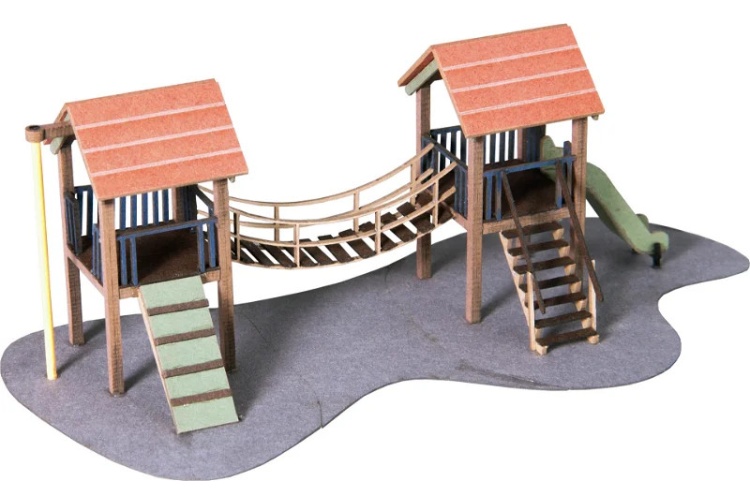 Noch 14367 Adventure Playground HO / OO Scale Card Kit