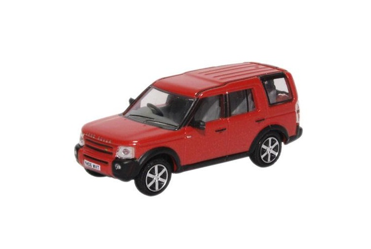 OXFORD DIECAST 76LRD008 LAND ROVER DISCOVERY 3 RIMINI RED METALLIC