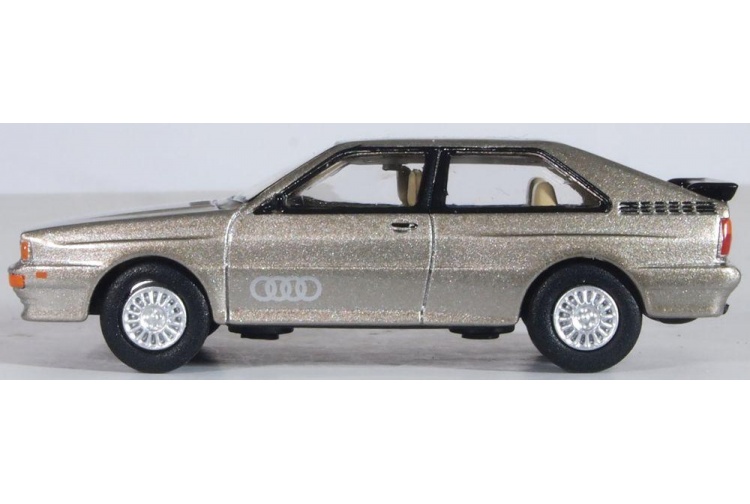 Oxford Diecast 76AQ003 Audi Quattro Sable Brown Metallic Left Side