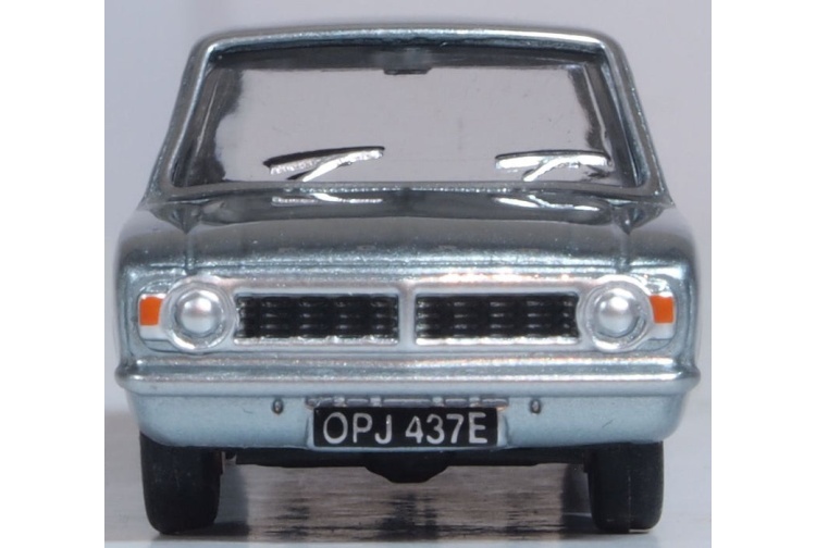 Oxford Diecast 76COR2009 Ford Cortina MkII Blue Mink Front