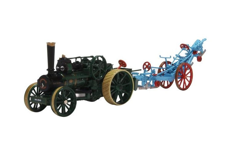 Oxford Diecast 76FBB005 Ploughing Engine 15334 Lady Caroline and Plough