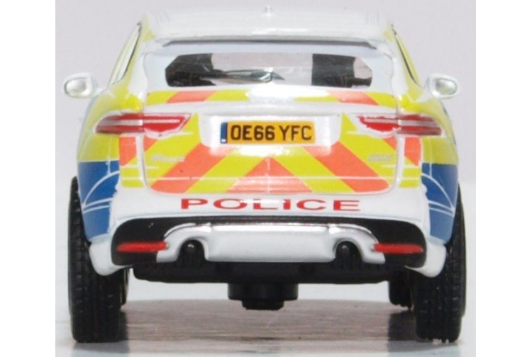 Oxford Diecast 76JFP004 Jaguar F Pace Police Rear