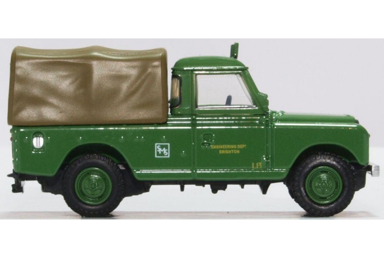 Oxford Diecast 76LAN2018 Land Rover Series II LWB Canvas Southdown Offside