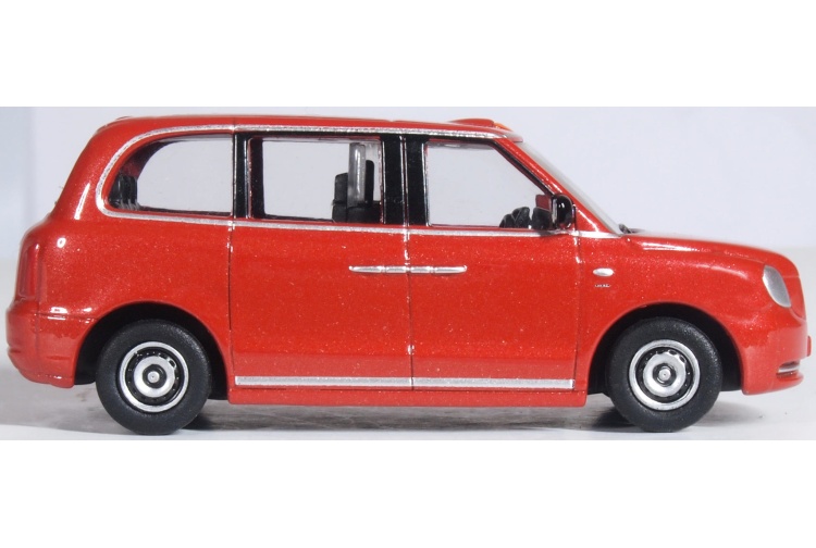 Oxford Diecast 76TX5002 Tupelo Red LEVC TX Taxi Offside